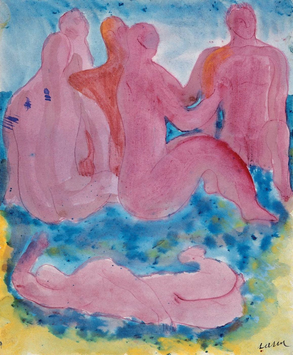 Uomini sulla spiaggia