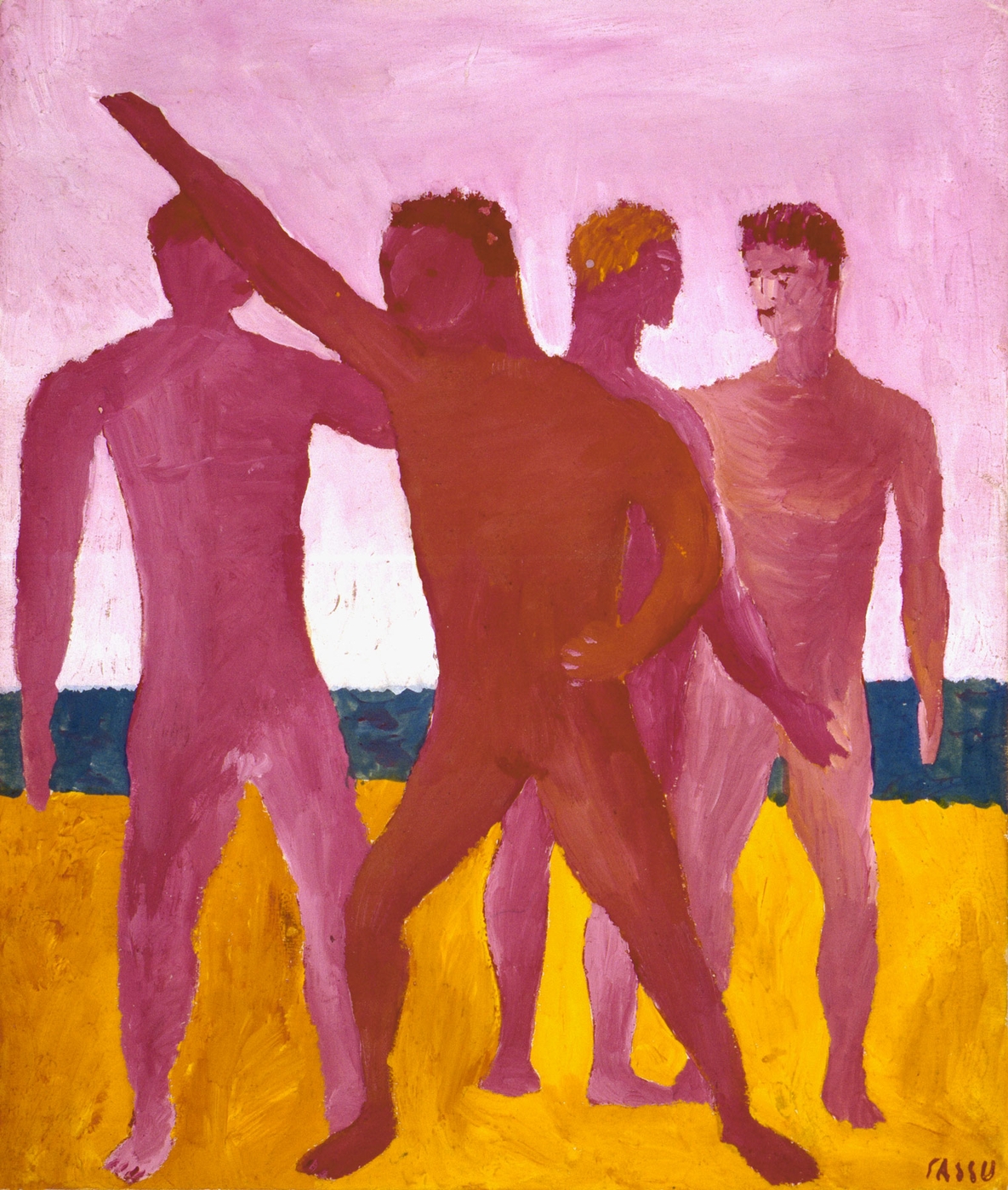 Ragazzi sulla spiaggia