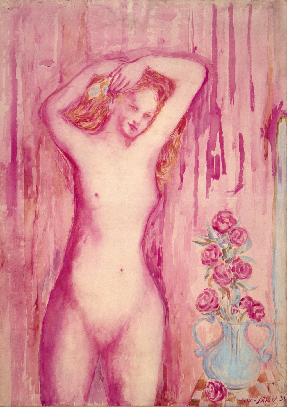 Fanciulla che si pettina