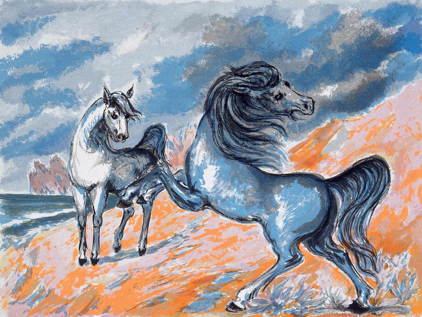 I bianchi cavalli del Kami