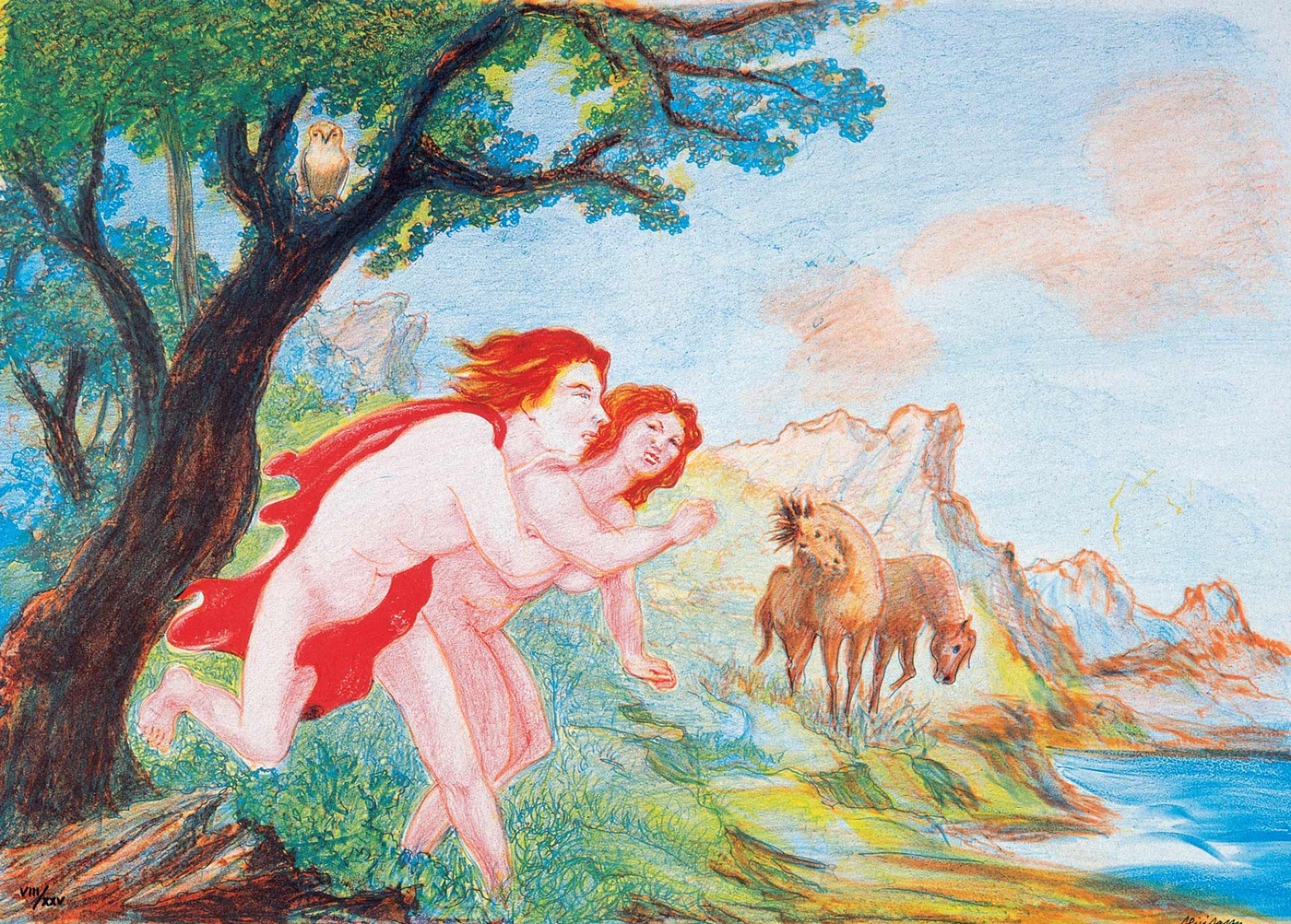 Driope inseguita da Hermes