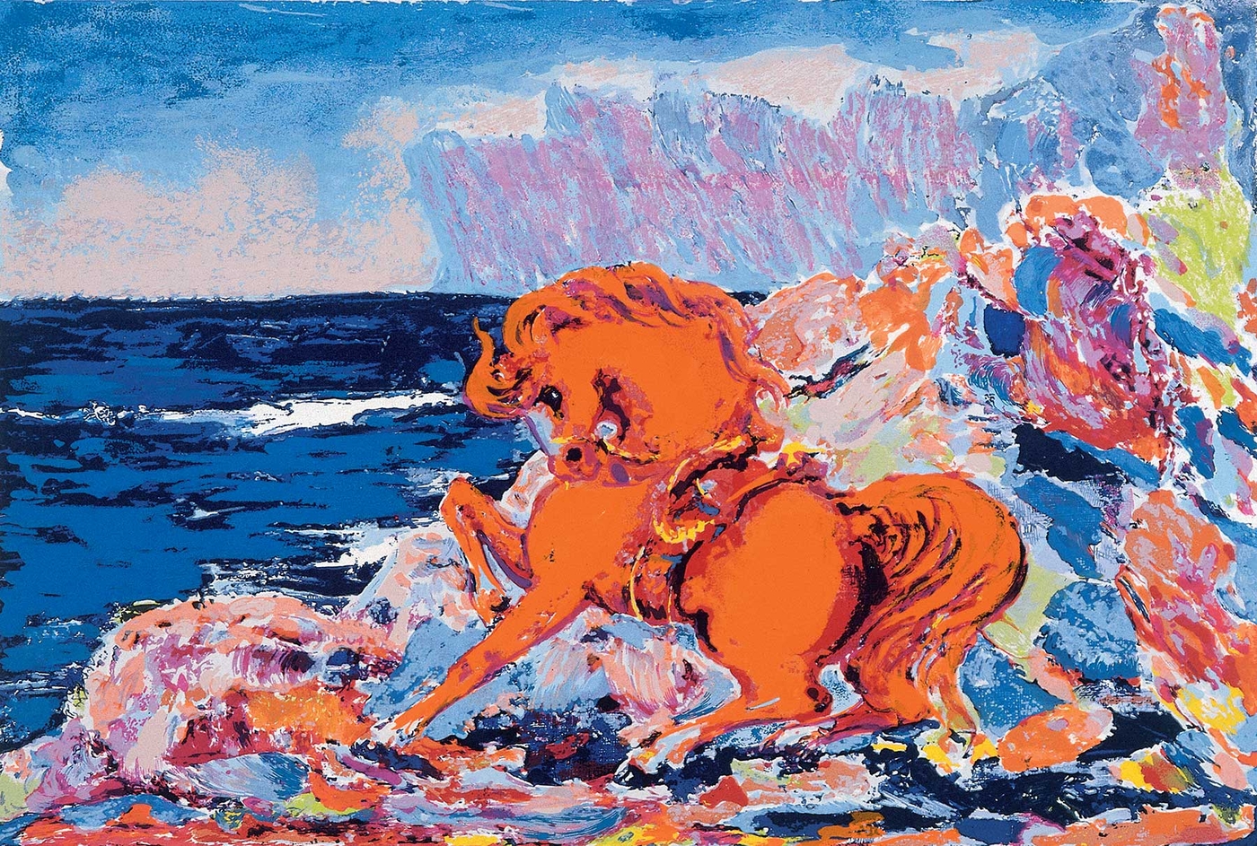 Cavallo in riva al mare