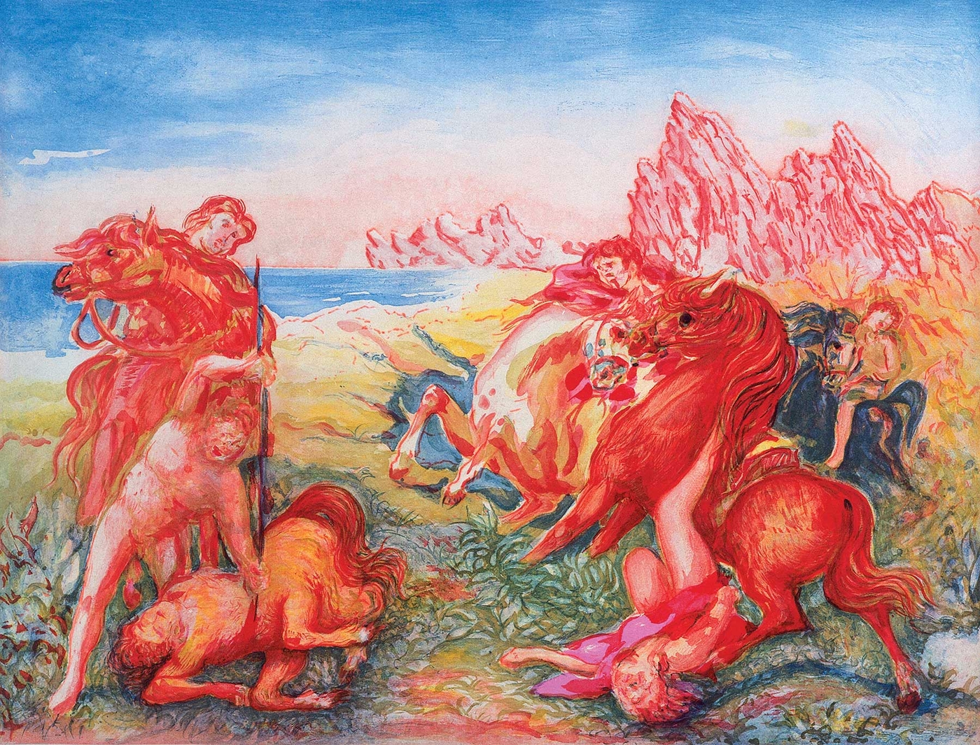 La morte del centauro e i Lapiti