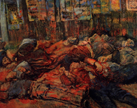 <div><span style="font-size: 18px"><em>I martiri di Piazzale Loreto</em>, 1944</span></div><div><span style="font-size: 18px">olio su tela</span></div><div><span style="font-size: 18px">150 × 200 cm</span></div>