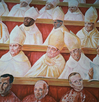 <div><span style="font-size: 18px"><em>Concilio Vaticano II</em> 1964</span></div><div><span style="font-size: 18px">affresco - dettaglio</span></div>
